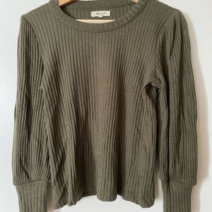 Madewell puff sleeve sweater